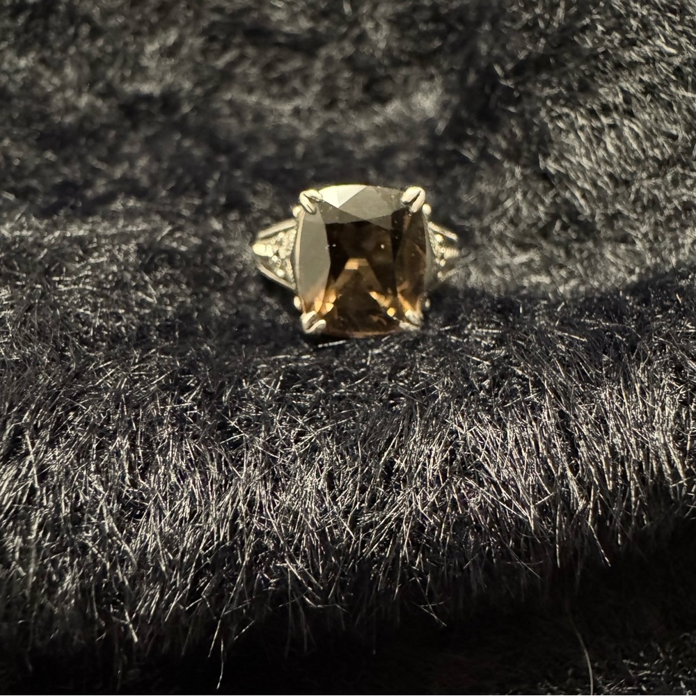 Sterling silver and and Quartz Ring, size 7